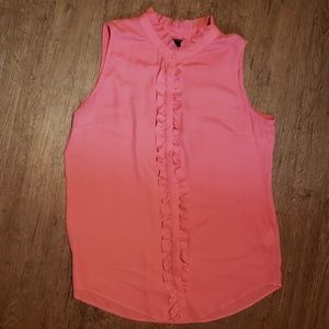 Pink button up blouse